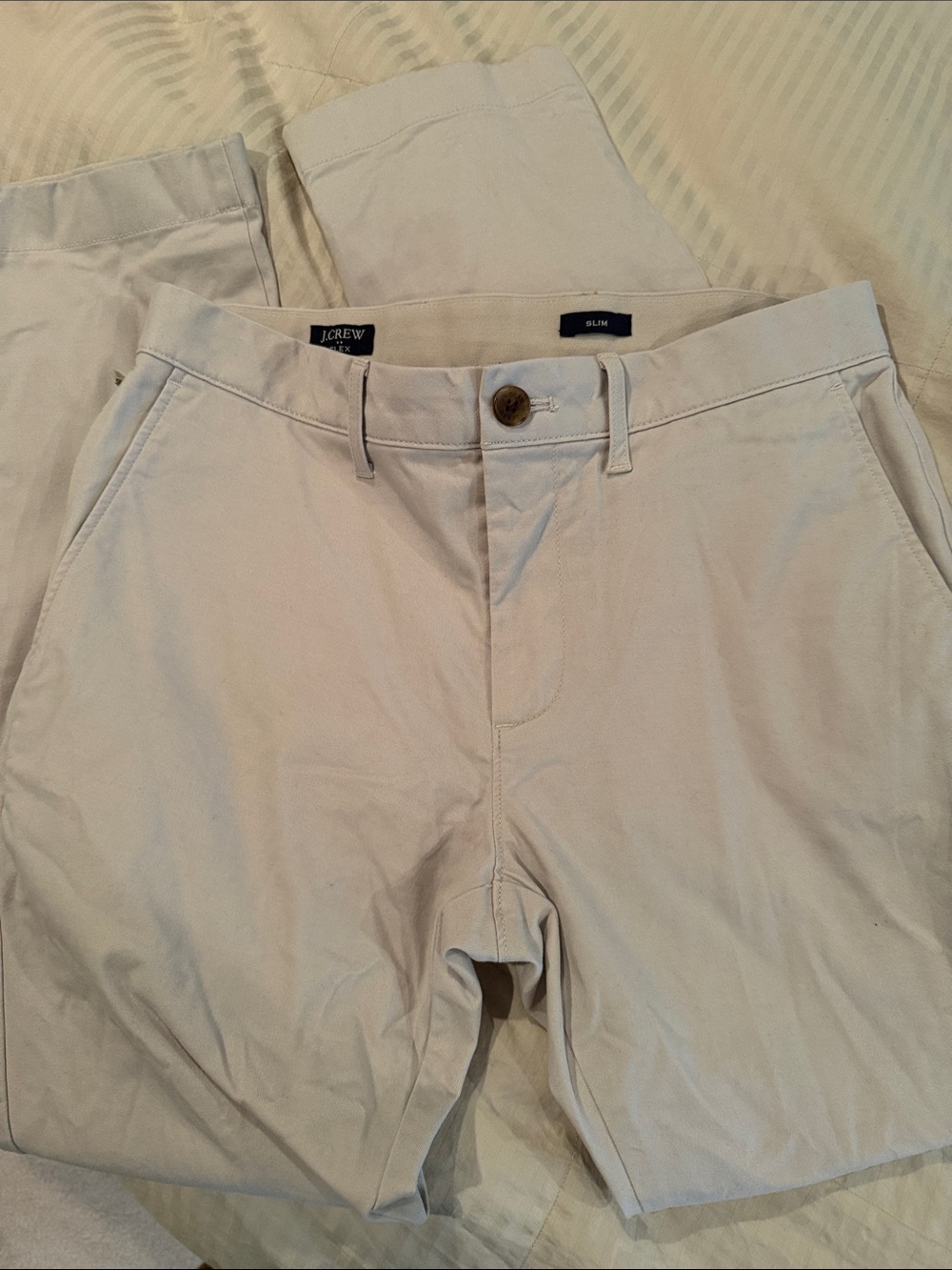 J. Crew Men’s Slim Chino Pants in Light Khaki